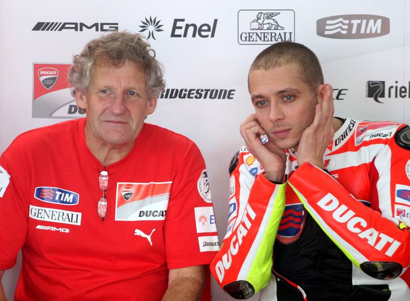 Nel 2011 il passaggio alla Ducati, Rossi si affida ancora a Burgess